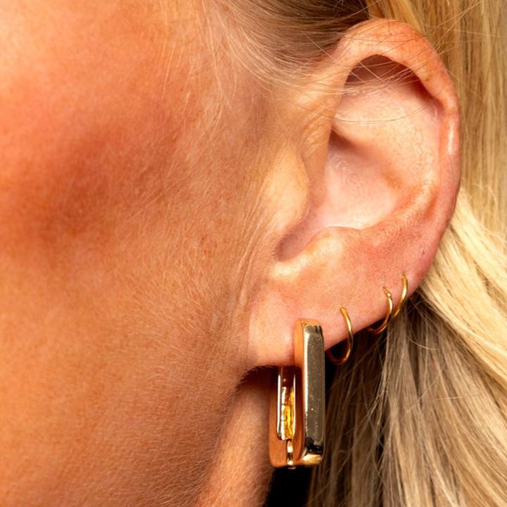Jen Modern Hoop Earrings