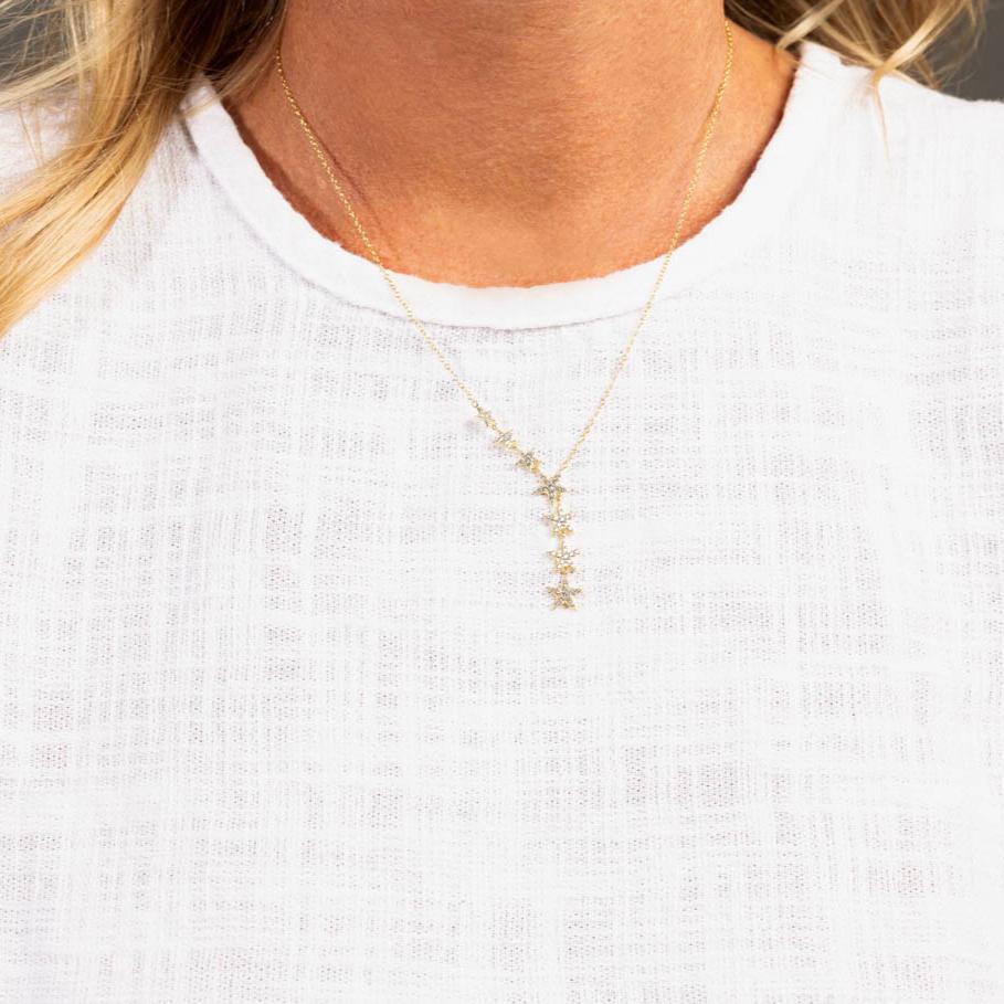 Riley Pave Star Necklace