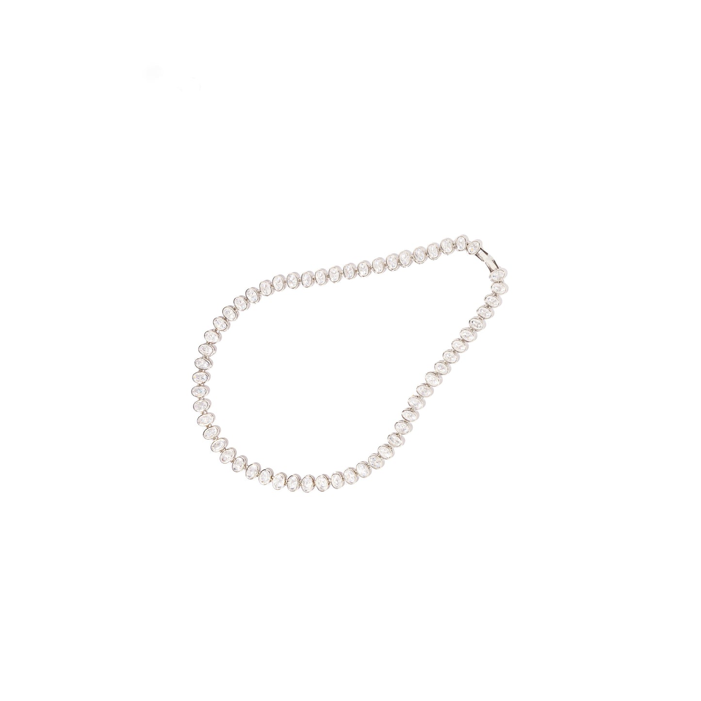 Charlotte Oval Baguette Necklace