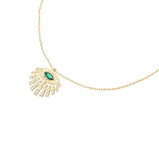 Sara Green Evil Eye Necklace