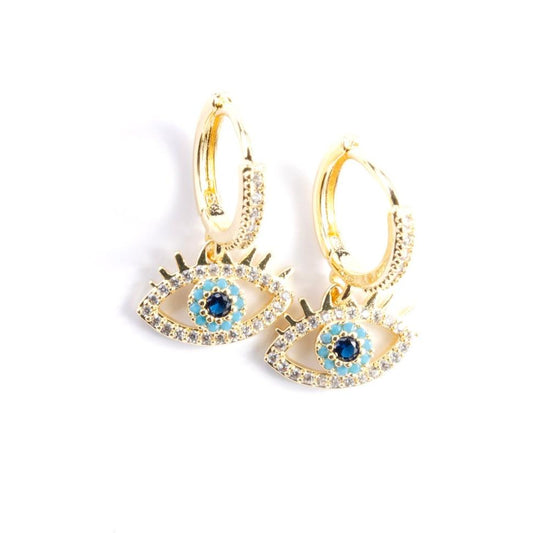 Sophia Evil Eye Drop Earrings