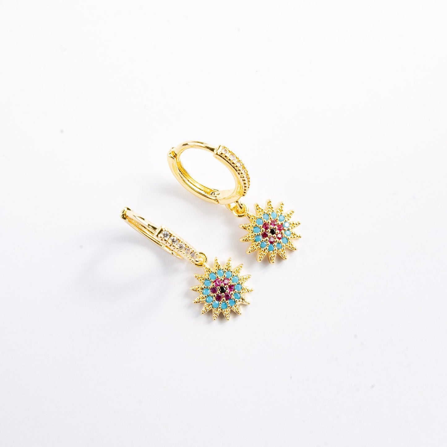 Lola Sunflower Drop Earrings